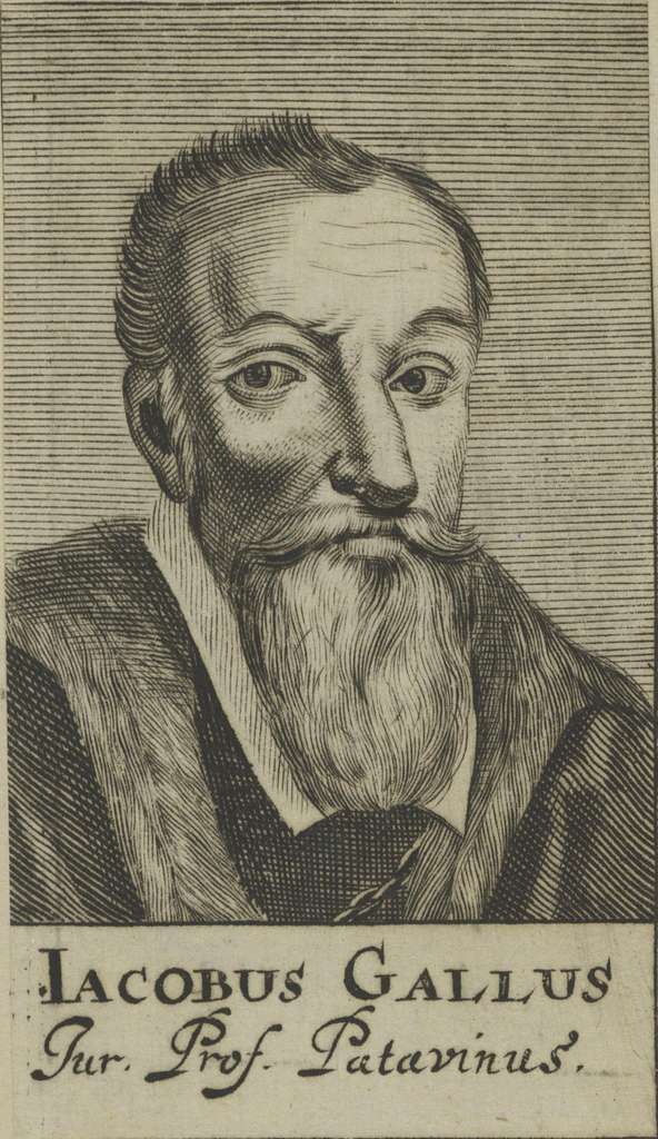 Etching of Jacobus Gallus AKA Jacob Handl