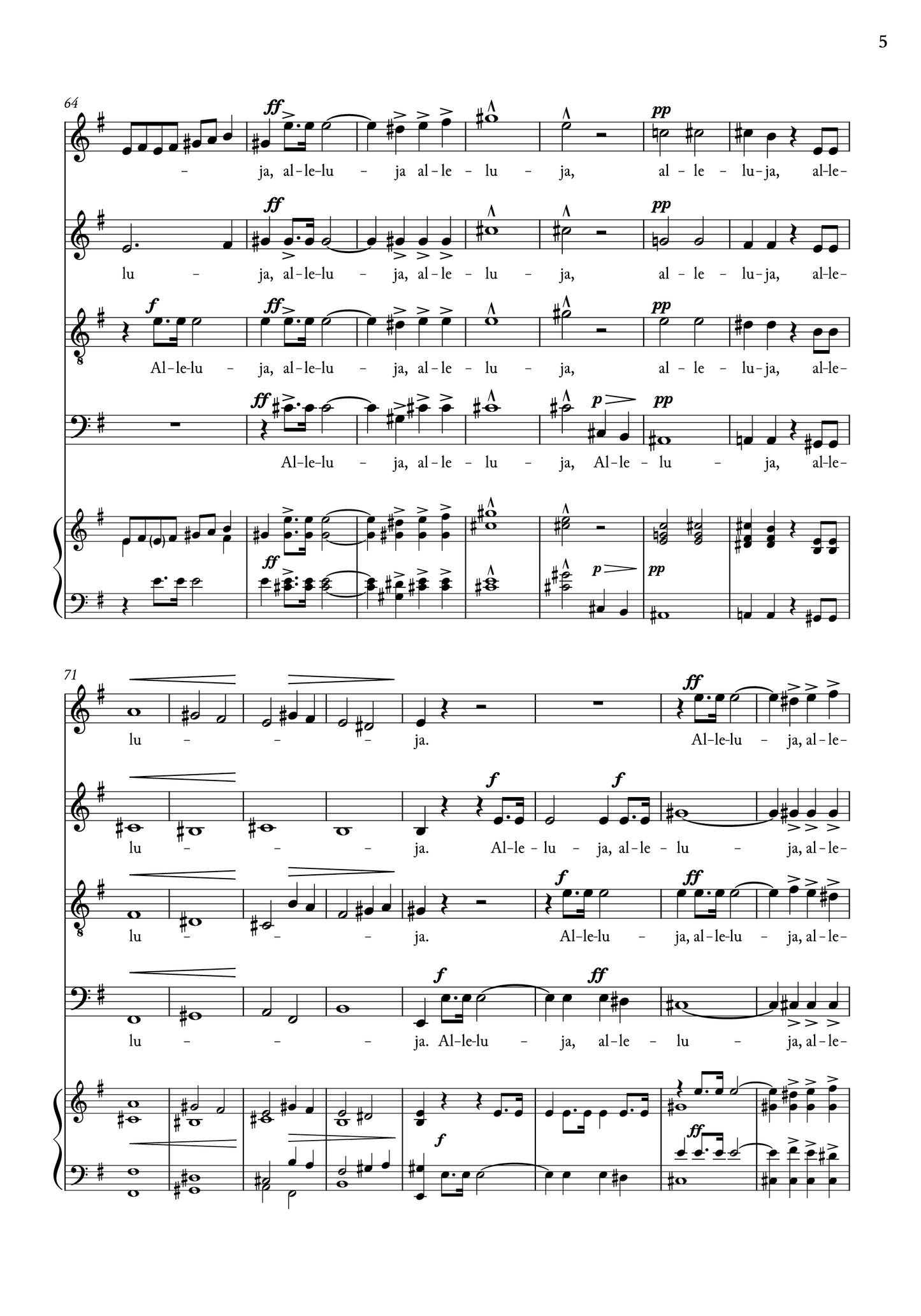 Page 5 of Bruckner's "Virga Jesse"