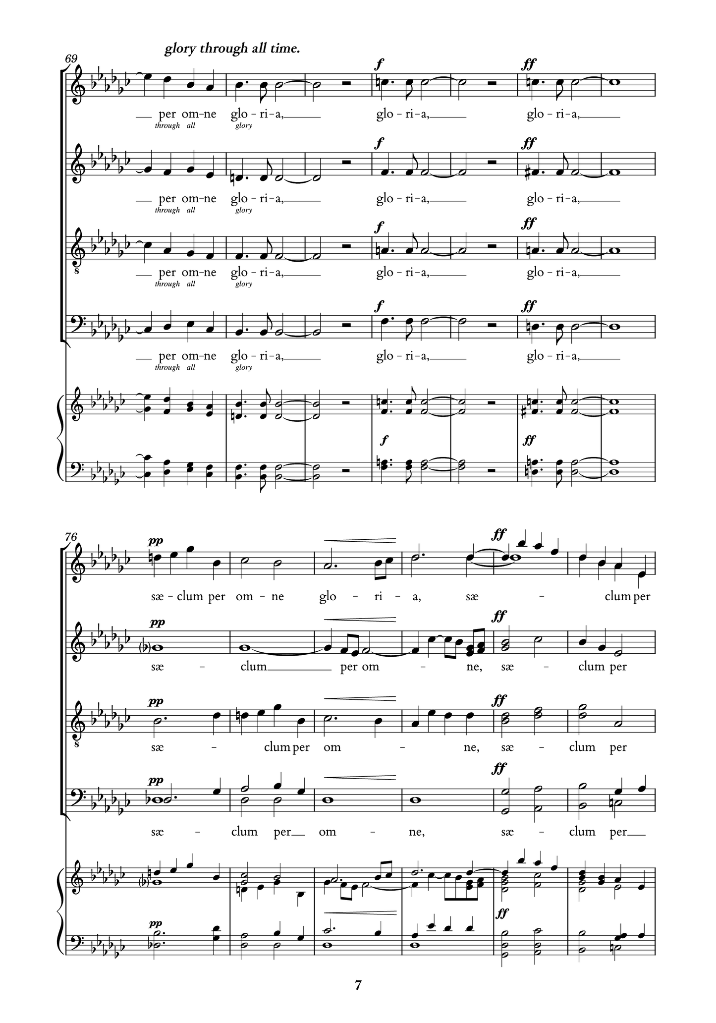 Parker — Jam sol recedit [SATB]