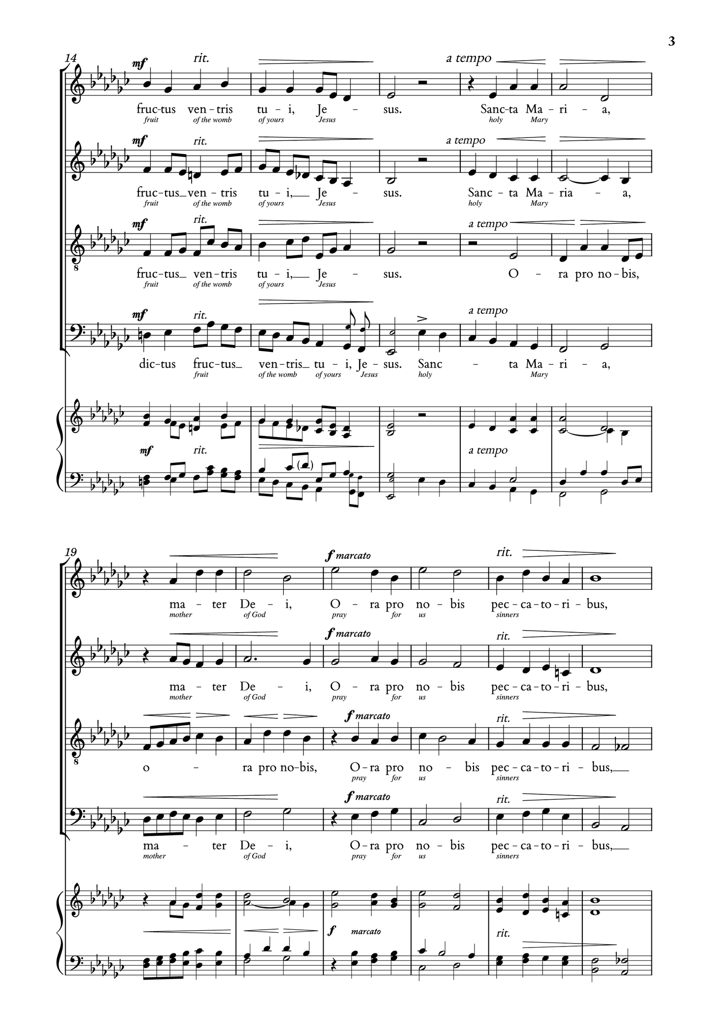 Dett — Ave Maria [SATB]