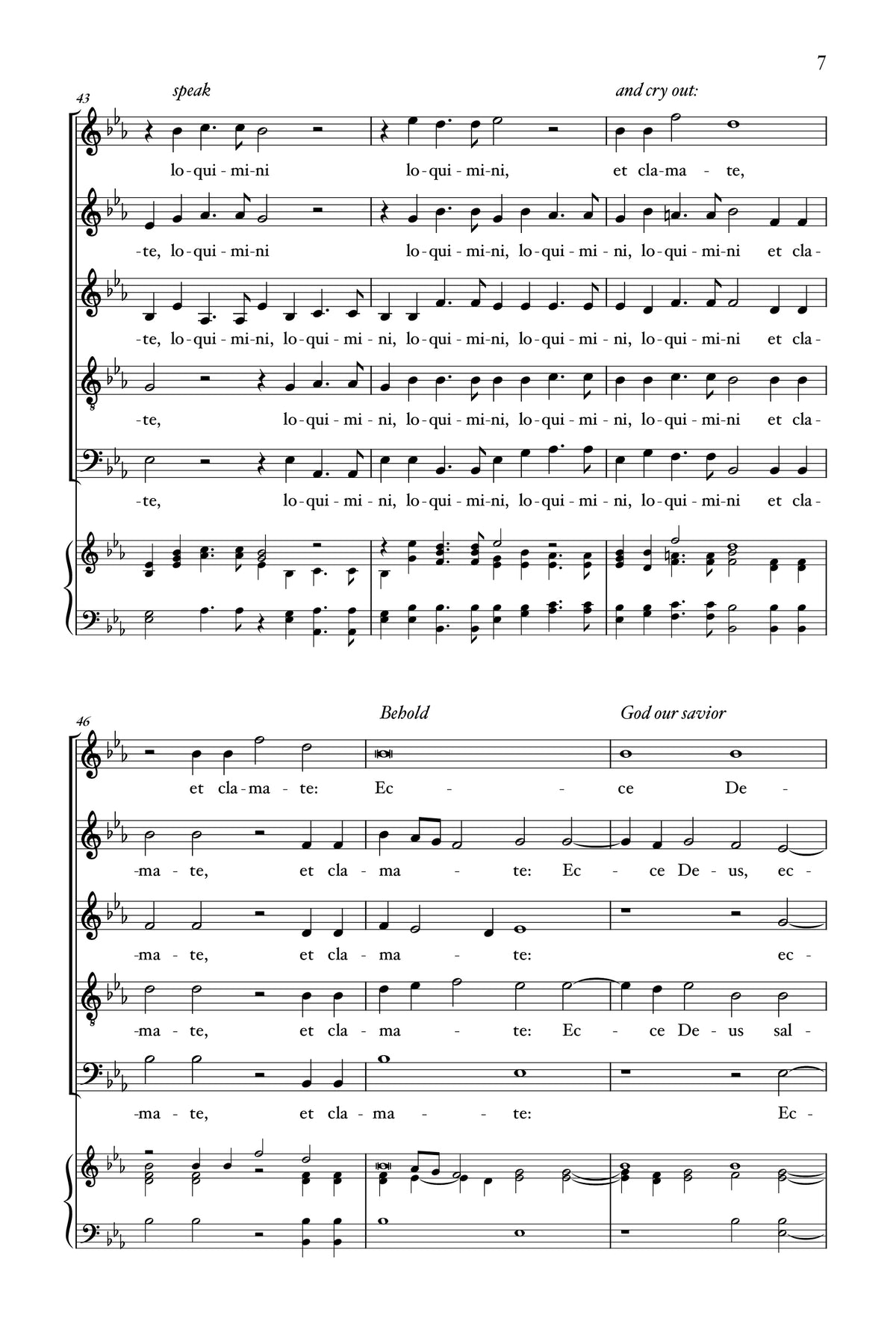 Hassler — Canite tuba in Syon [SAATB]
