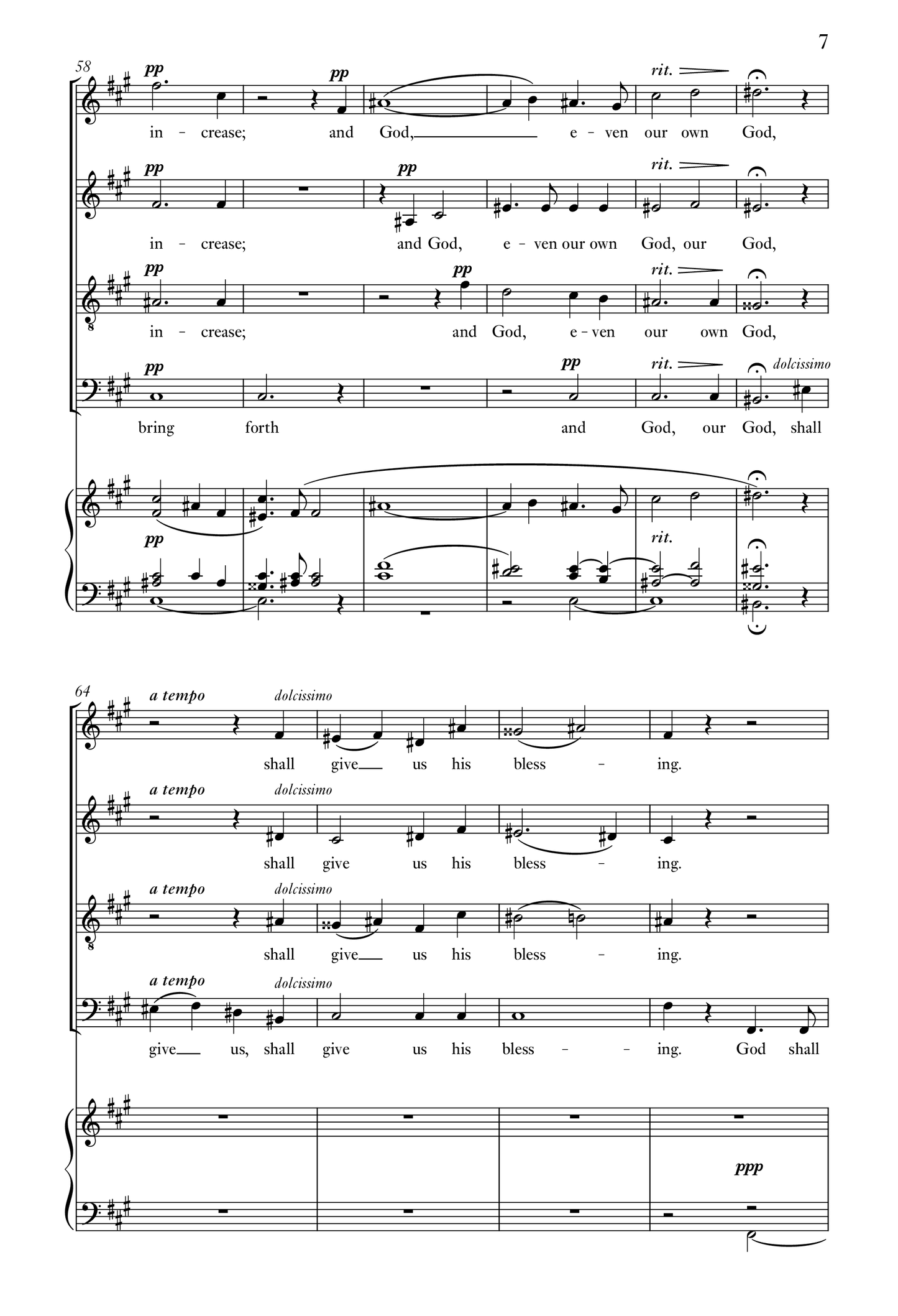 Beach — Deus misereatur (God be merciful unto us) [SATB + organ]