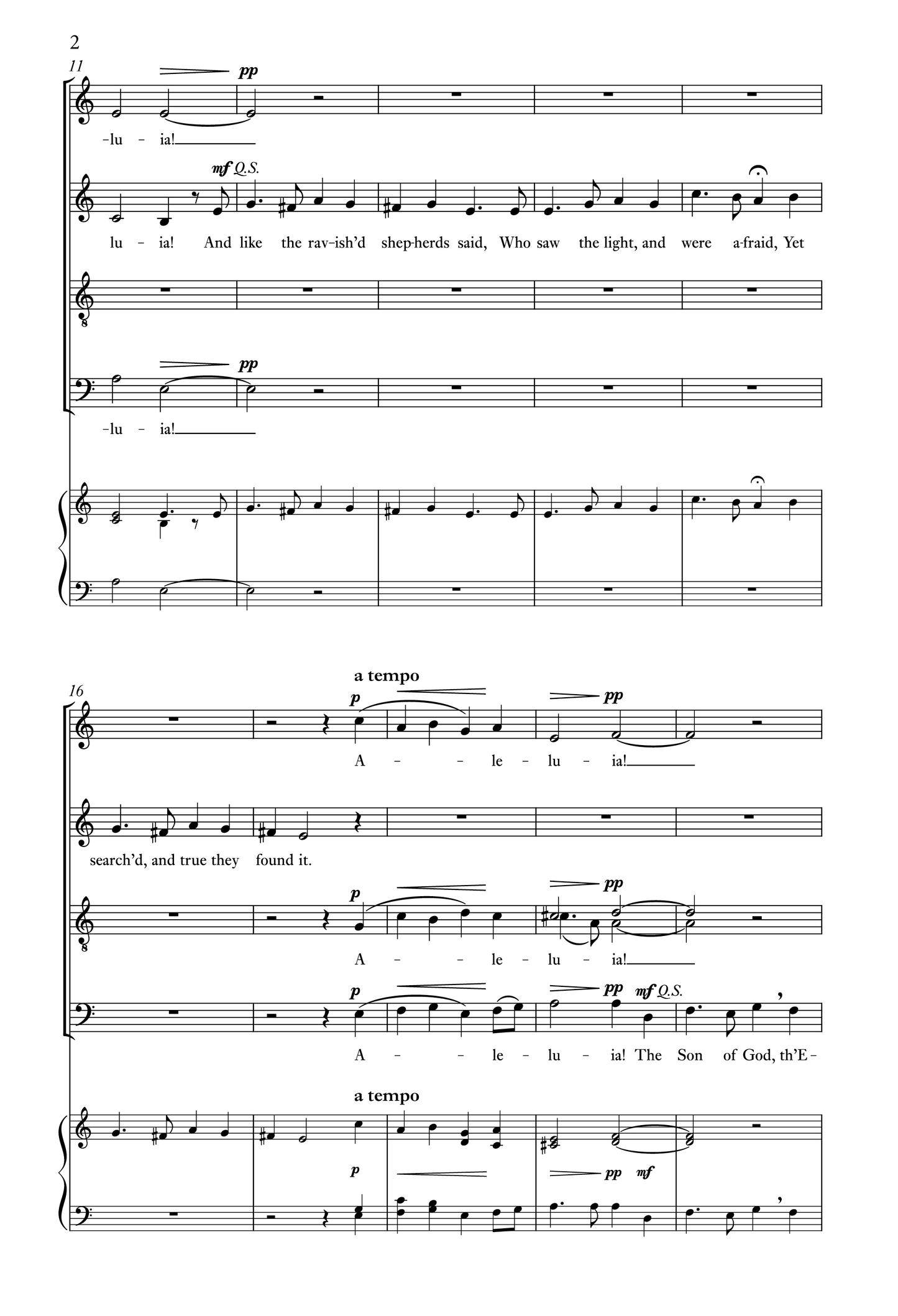 Elgar — I sing the birth [SATB]