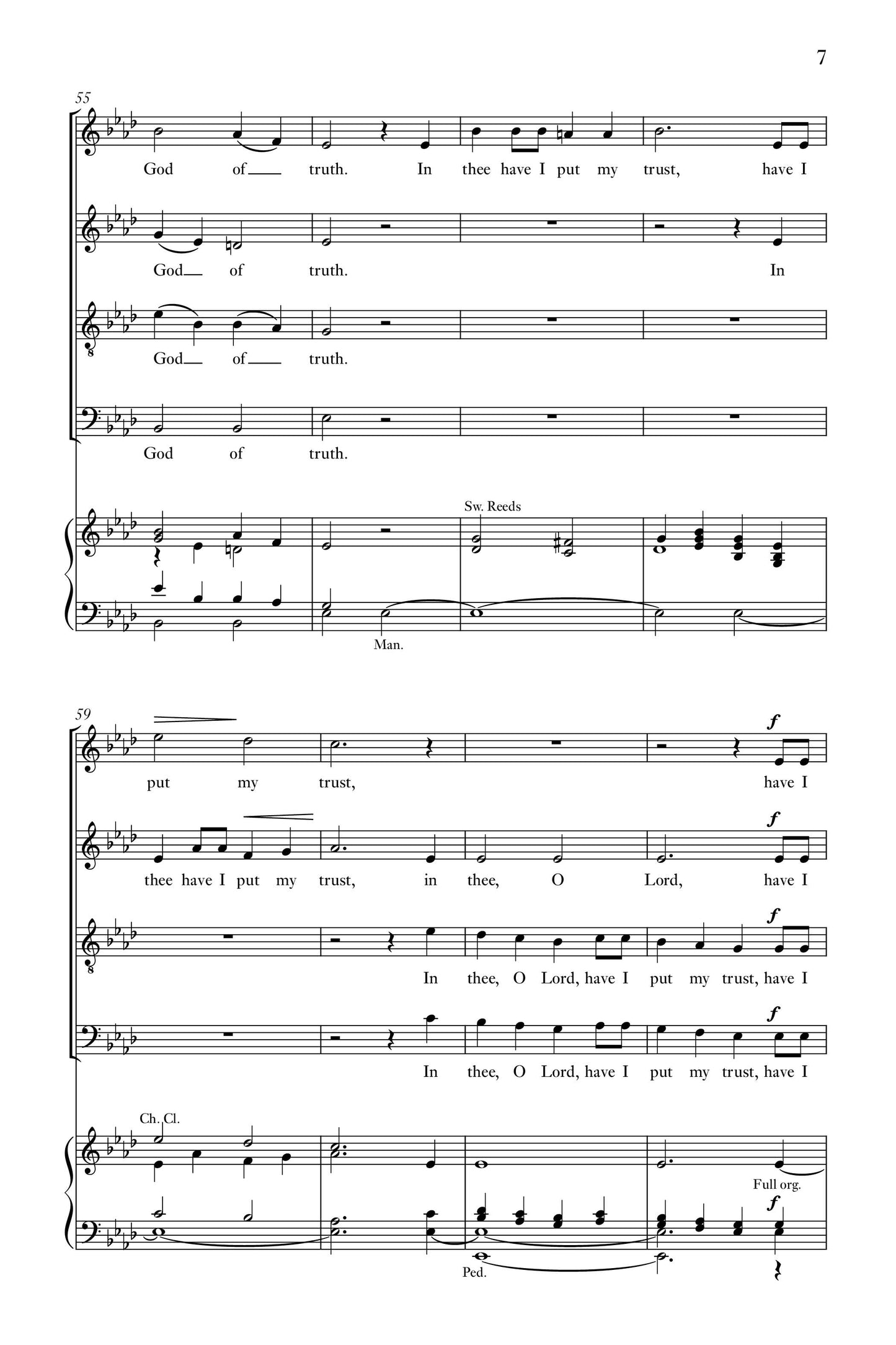 Coleridge-Taylor — In thee, O Lord [SATB + organ]