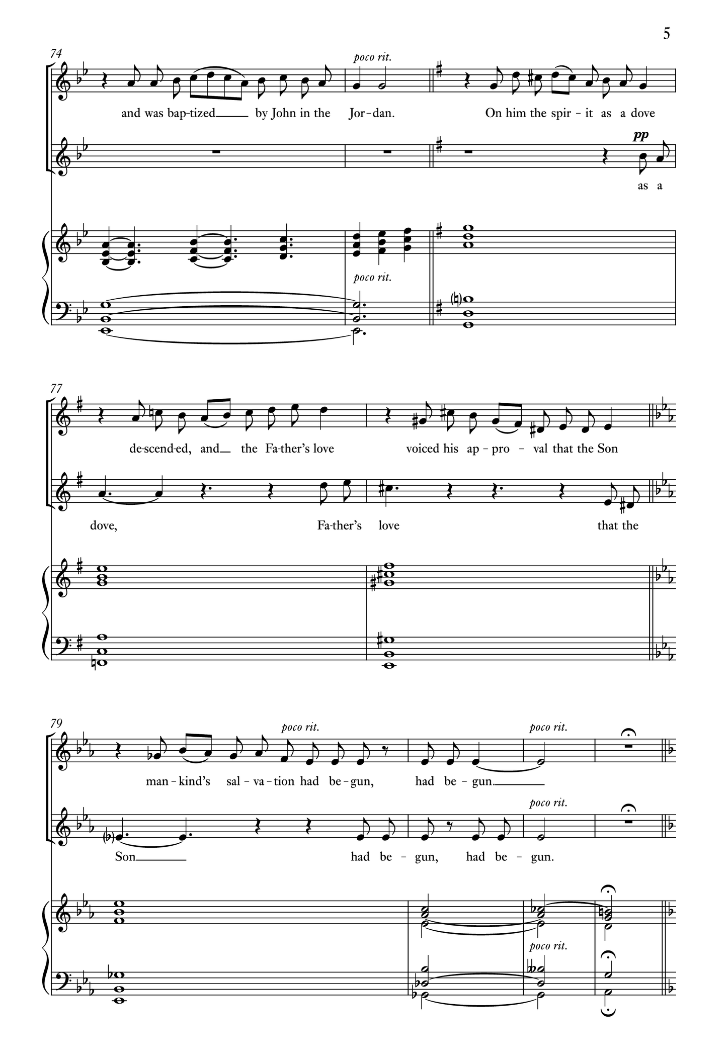 Neswick — Jesus came from Nazareth [2 equal voices + organ]