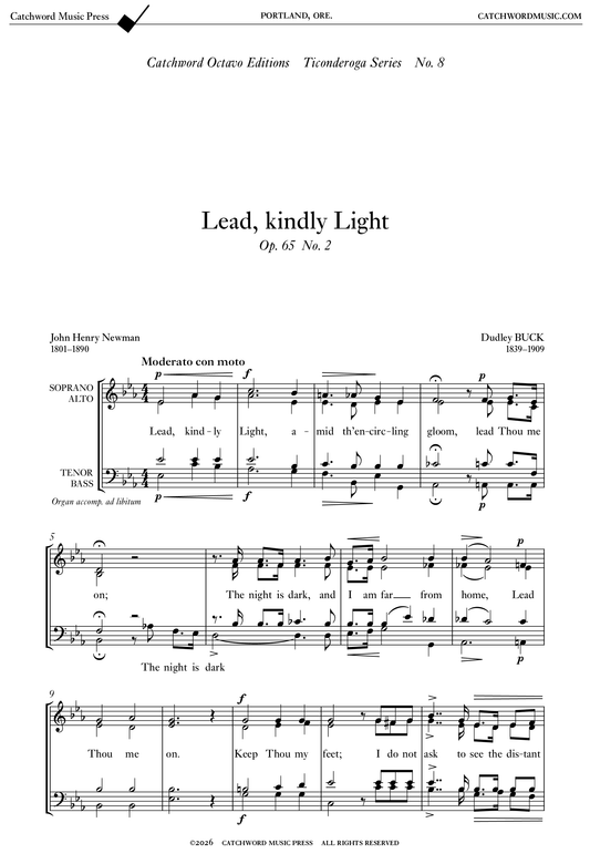 Buck — Lead, kindly Light [SATB]