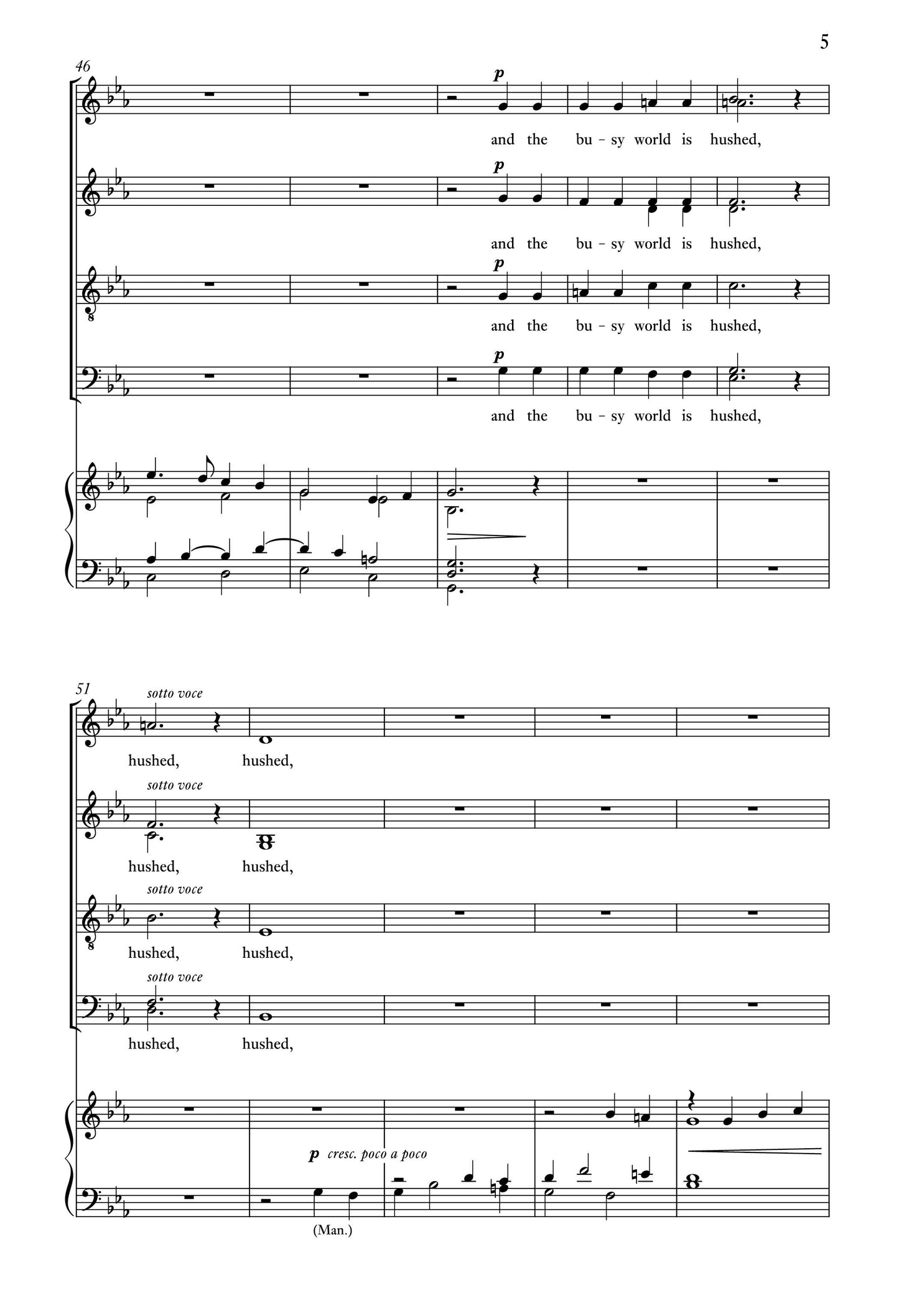 Webb — O Lord, support us [SATB + organ]
