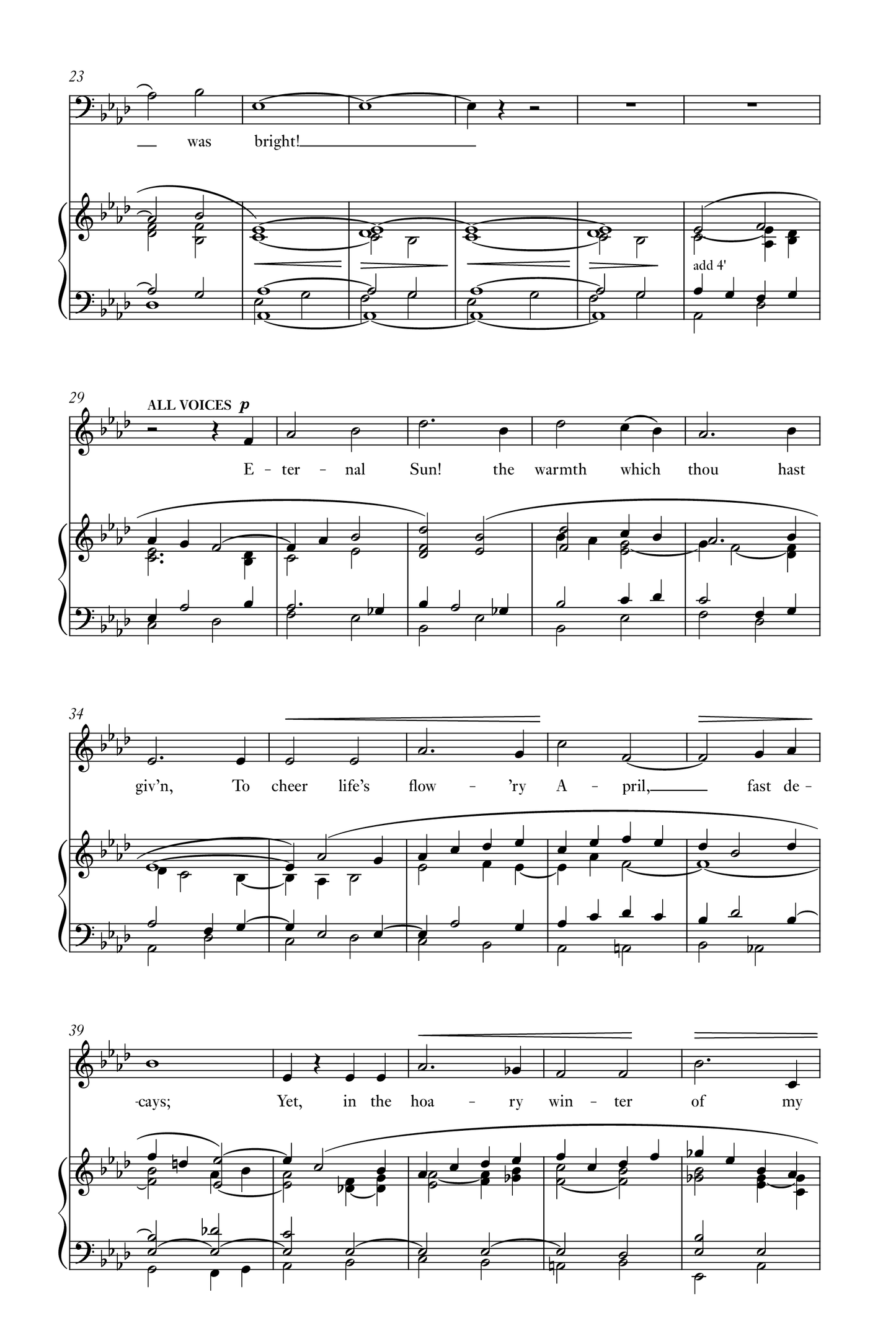 Wood — O Lord that seest from yon starry height [SATB + organ]