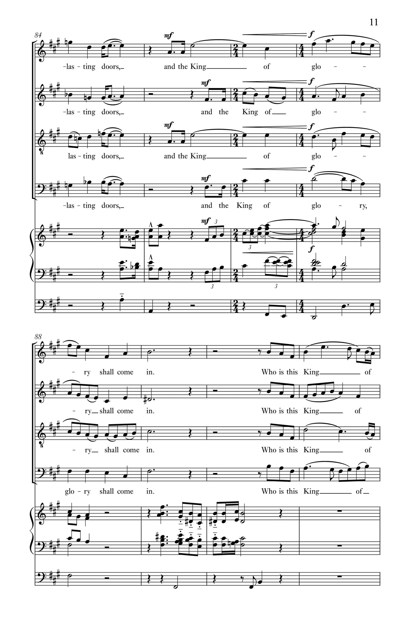 Burk — Psalm 24 [SATB + organ]