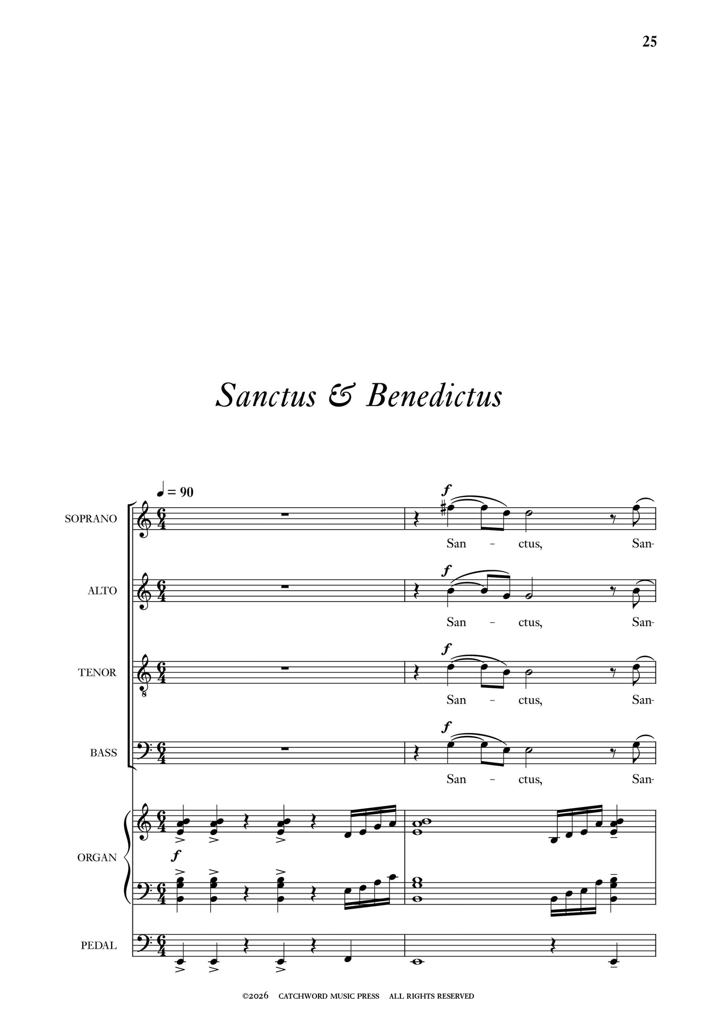Hurd — Saint Mark's Mass [SATB + organ]