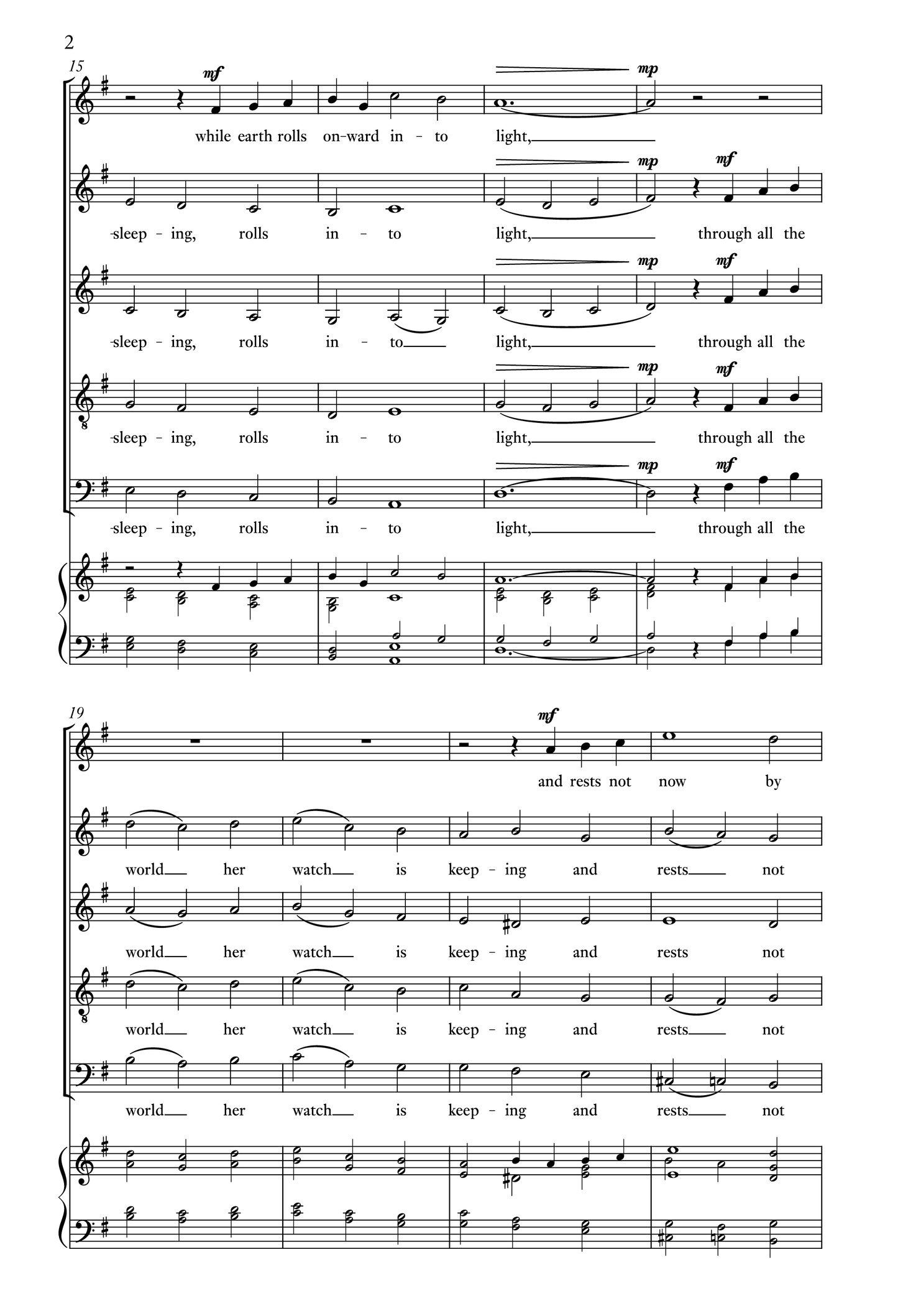 Neswick — The day thou gavest [SSATB + organ]