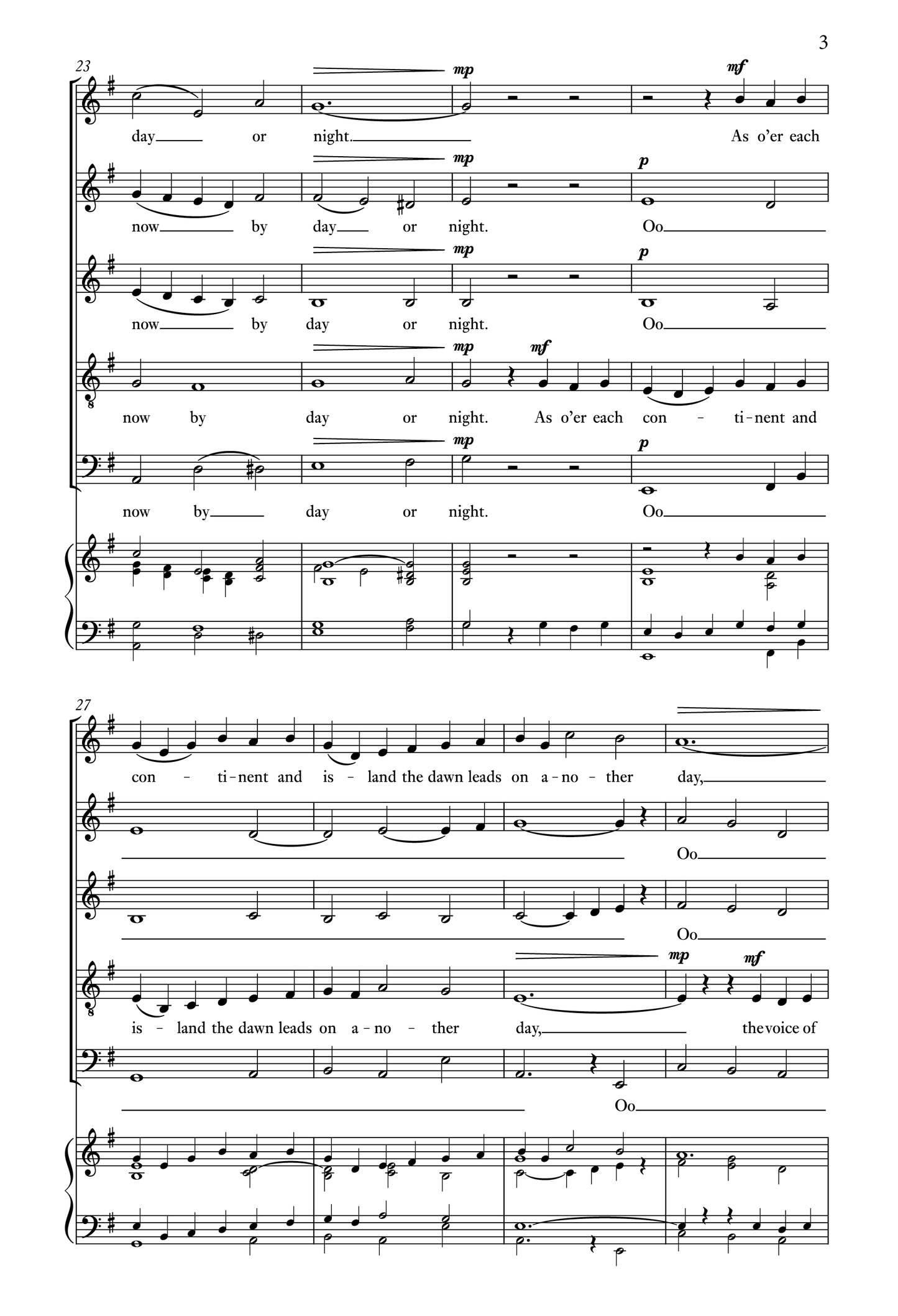 Neswick — The day thou gavest [SSATB + organ]