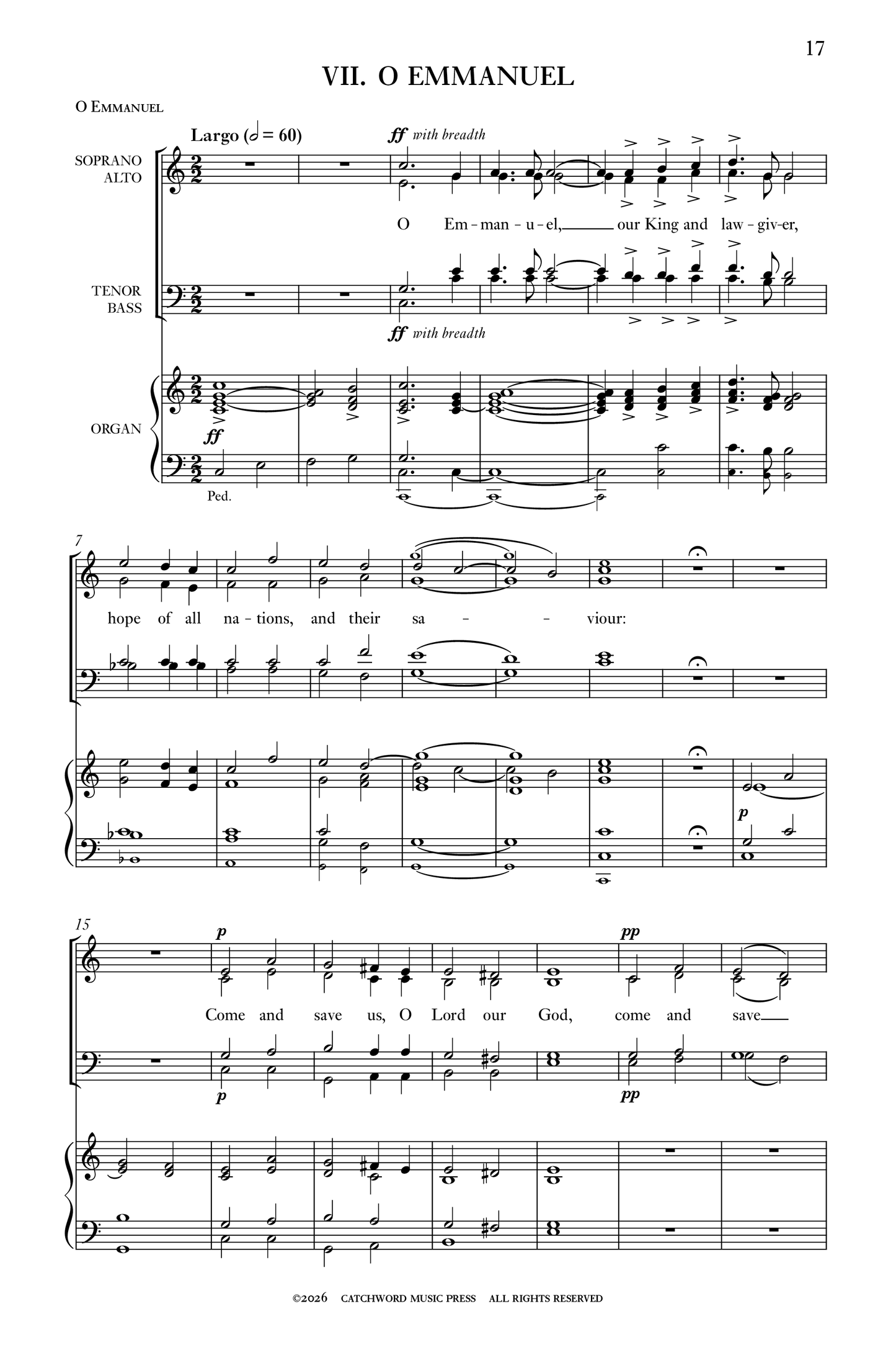 Stainer — The Seven Greater Antiphons [SATB + organ]