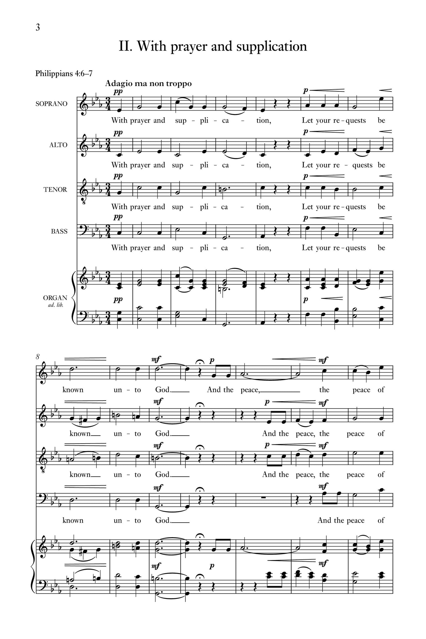 Beach — Three Choral Responses [SATB + opt. organ]