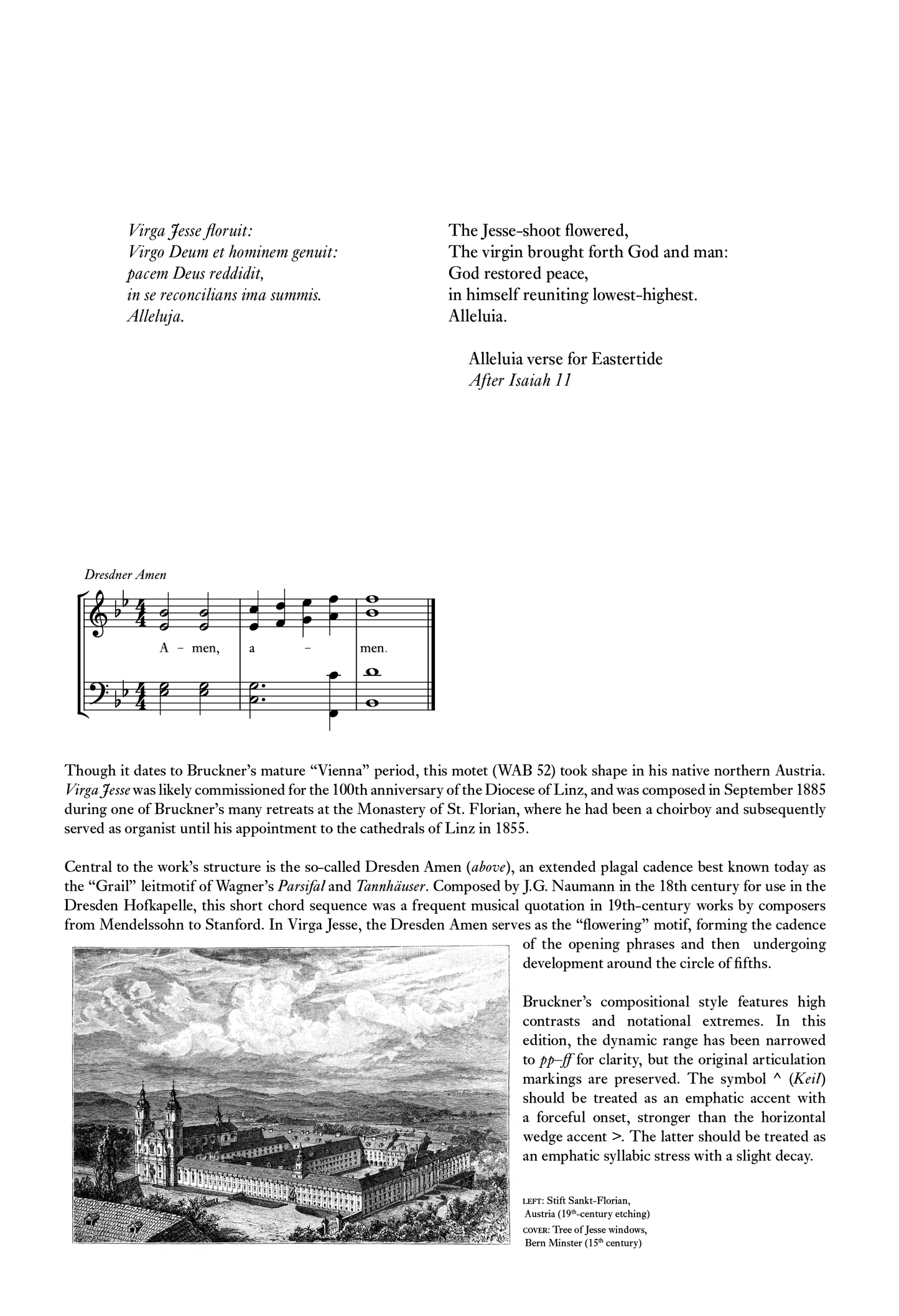 Bruckner — Virga Jesse [SATB]
